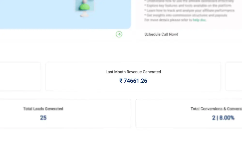 Last month revenue of ₹74,661.26 generated using the WATA Framework on one account